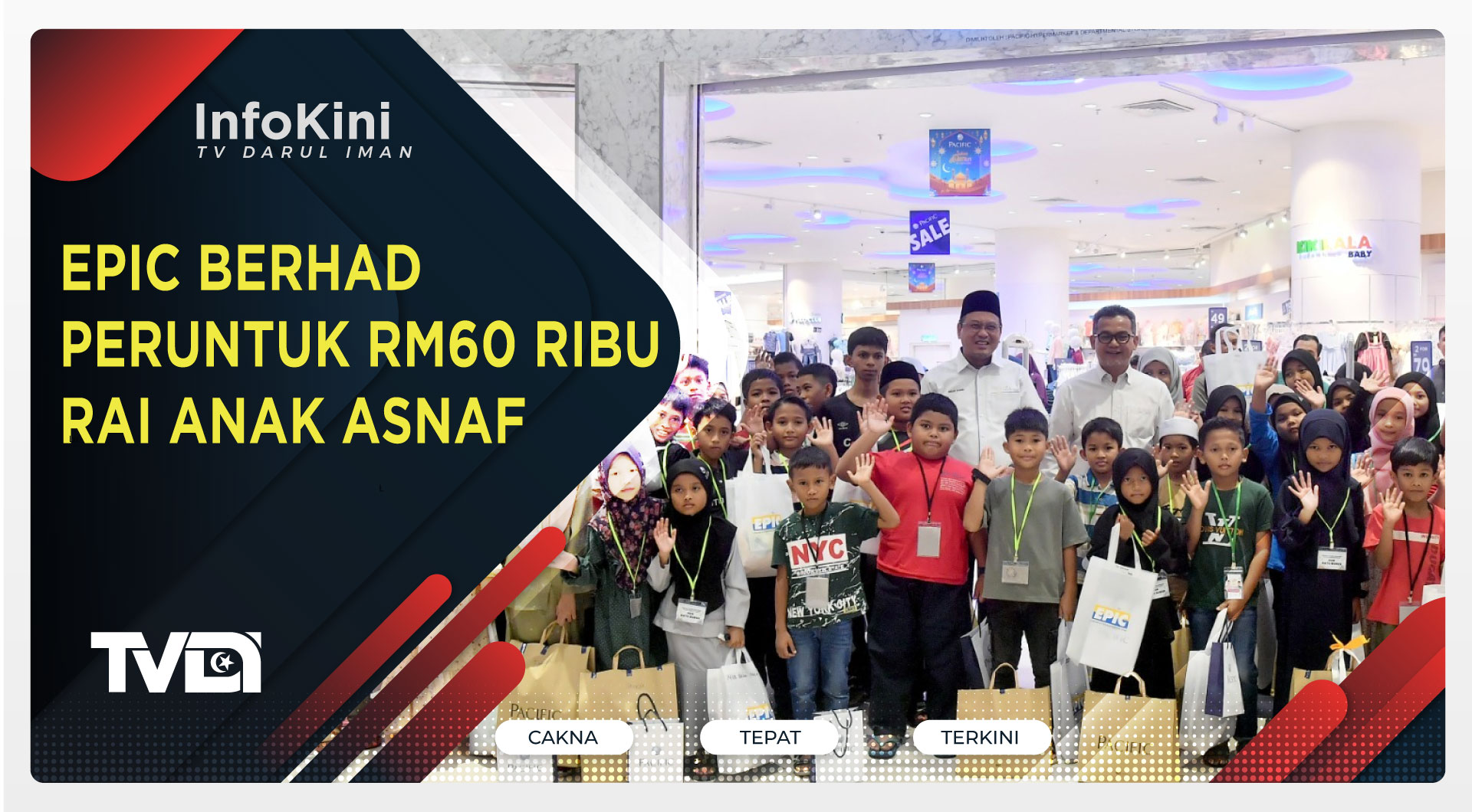 Epic Berhad Peruntuk RM60 Ribu Rai Anak Asnaf