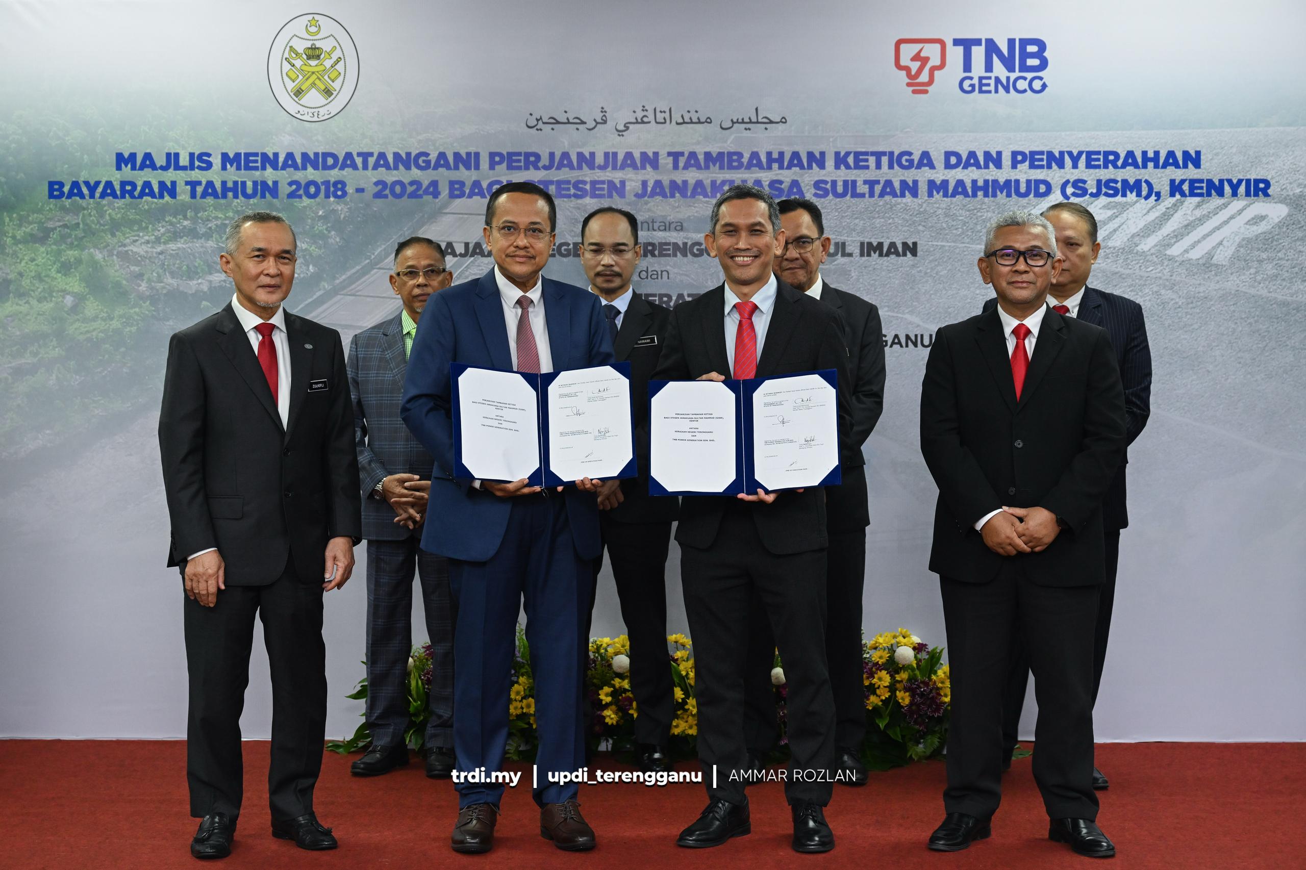 Terengganu, TNB Genco Meterai Perjanjian Optimum Sumber Hidro