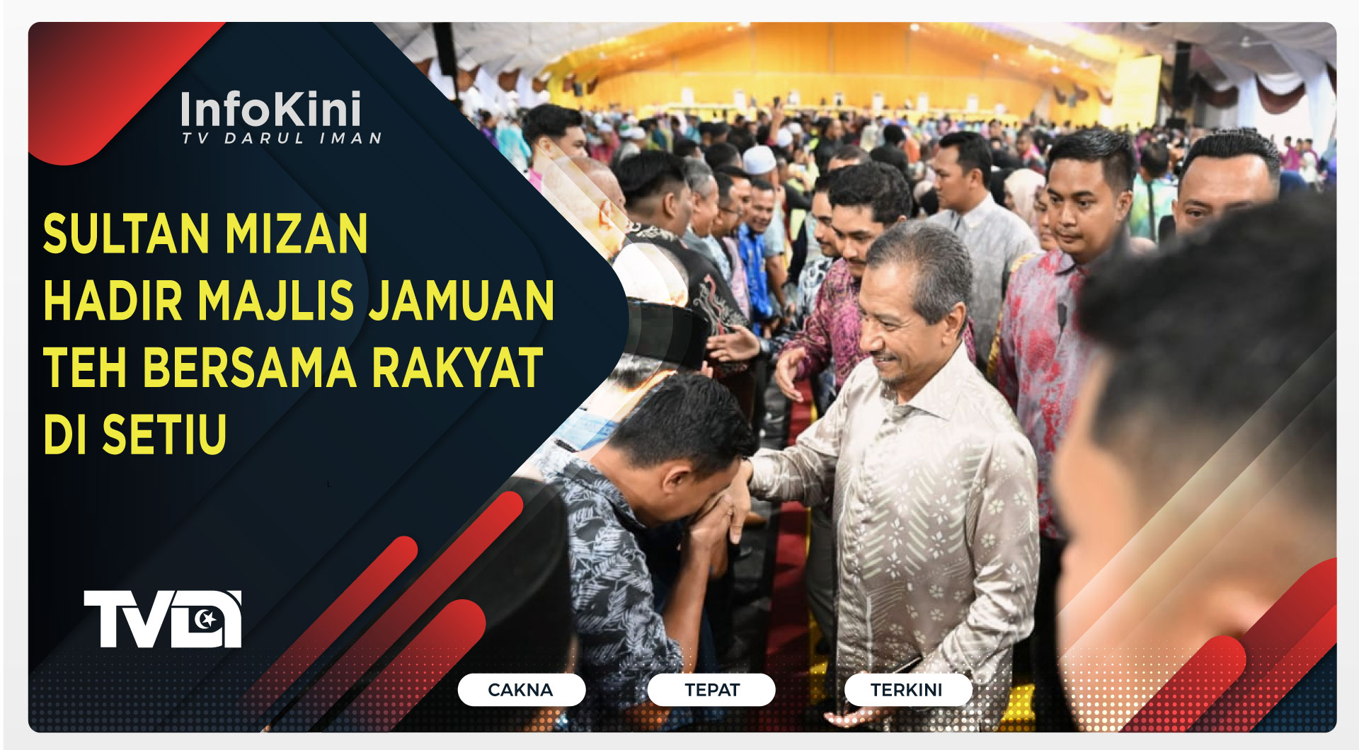 Sultan Mizan Hadir Majlis Jamuan Teh Bersama Rakyat Di Setiu