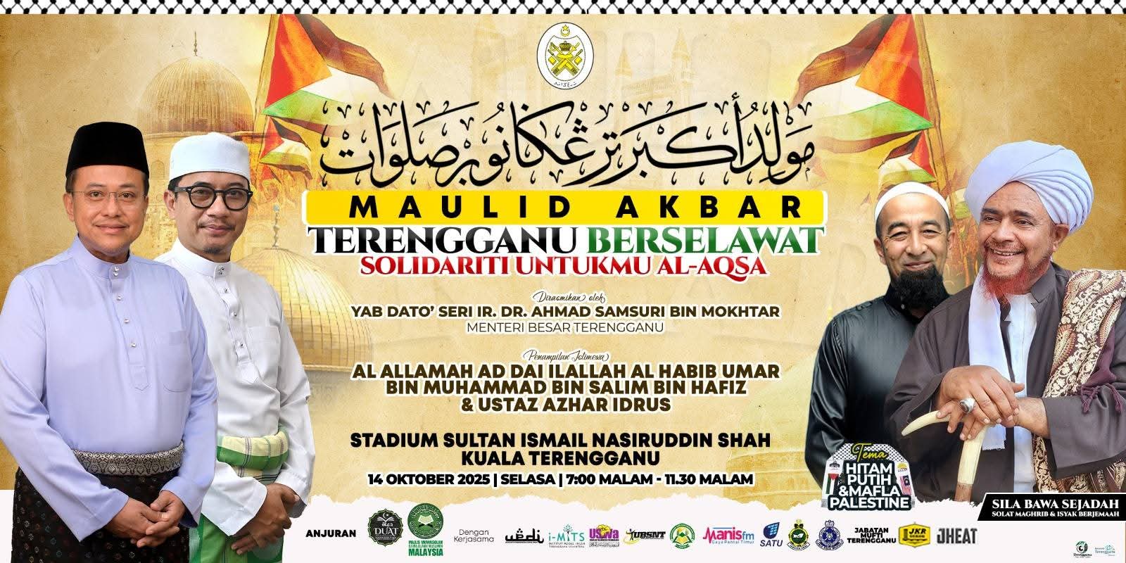 Lautan Rakyat Dijangka Hadir Maulid Akhbar Terengganu Berselawat