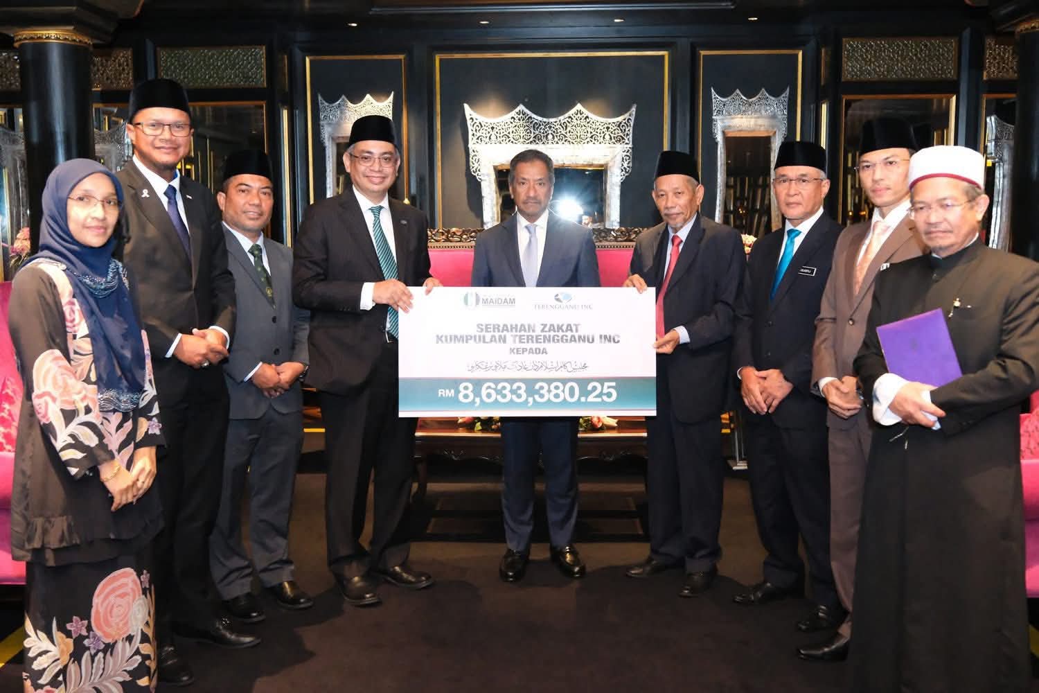 Kumpulan Syarikat Pelaburan Strategik Terengganu Sumbang Zakat RM8.63 Juta