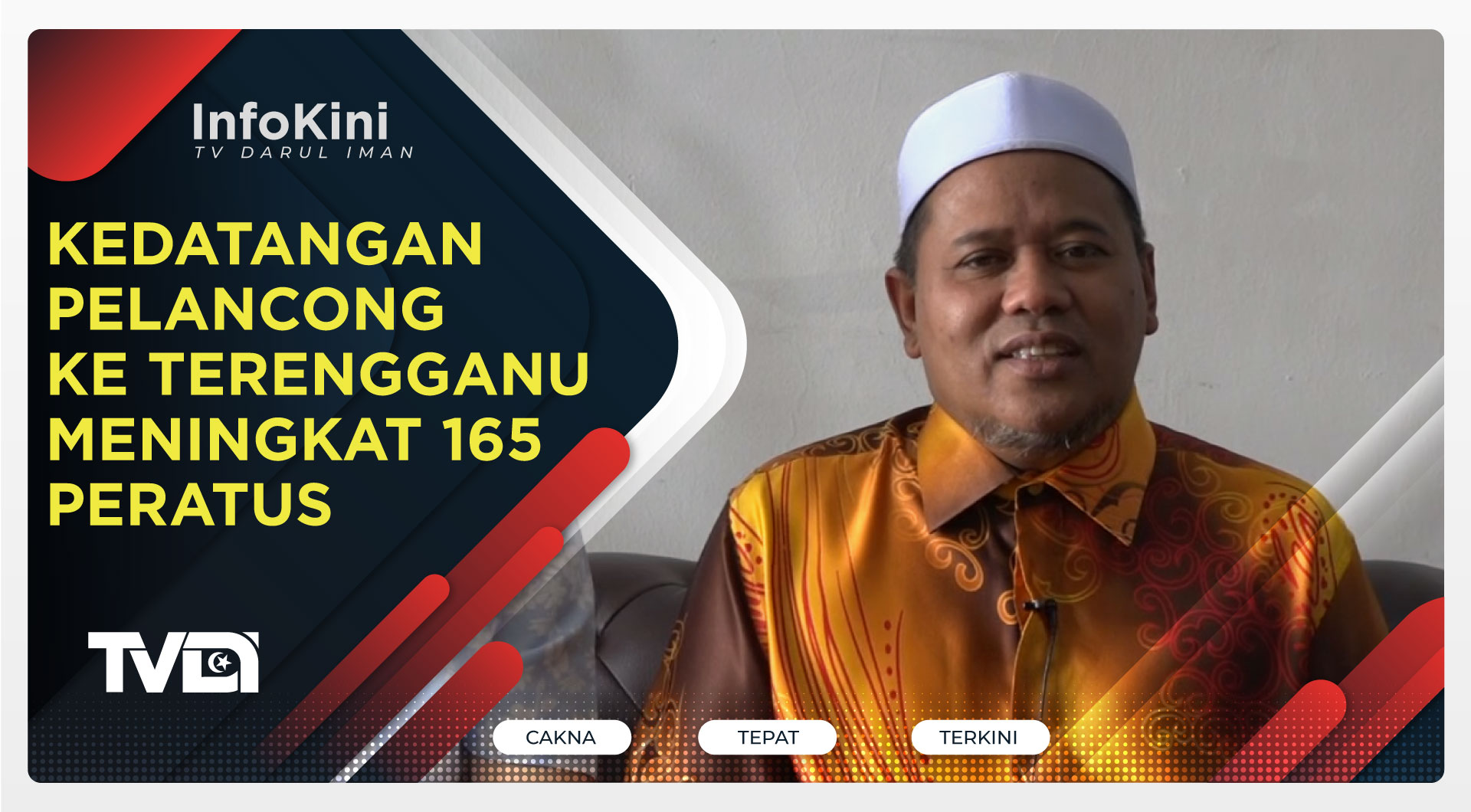 Kedatangan Pelancong Ke Terengganu Meningkat 165 Peratus