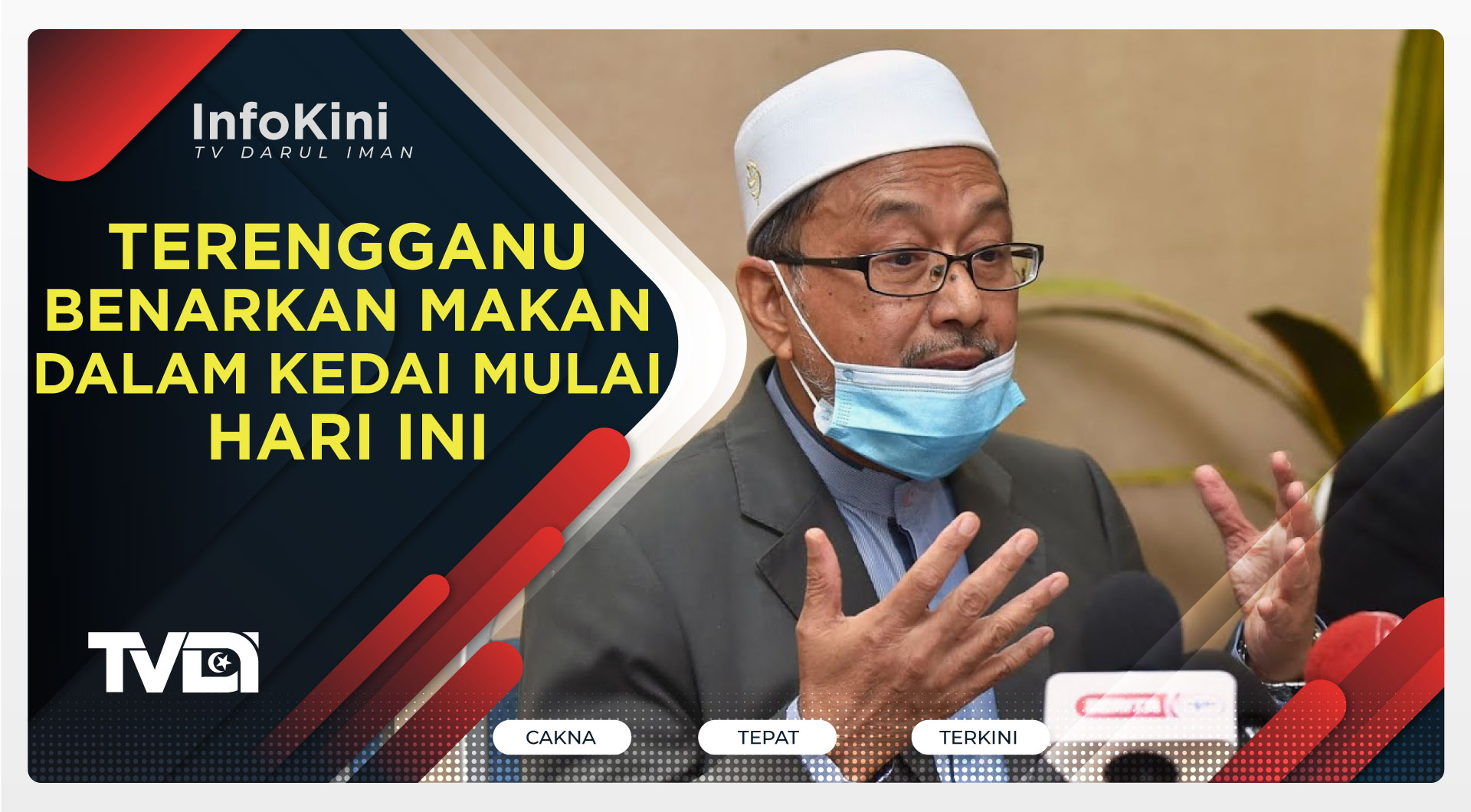 Terengganu Benarkan Makan Dalam Kedai Mulai Hari Ini