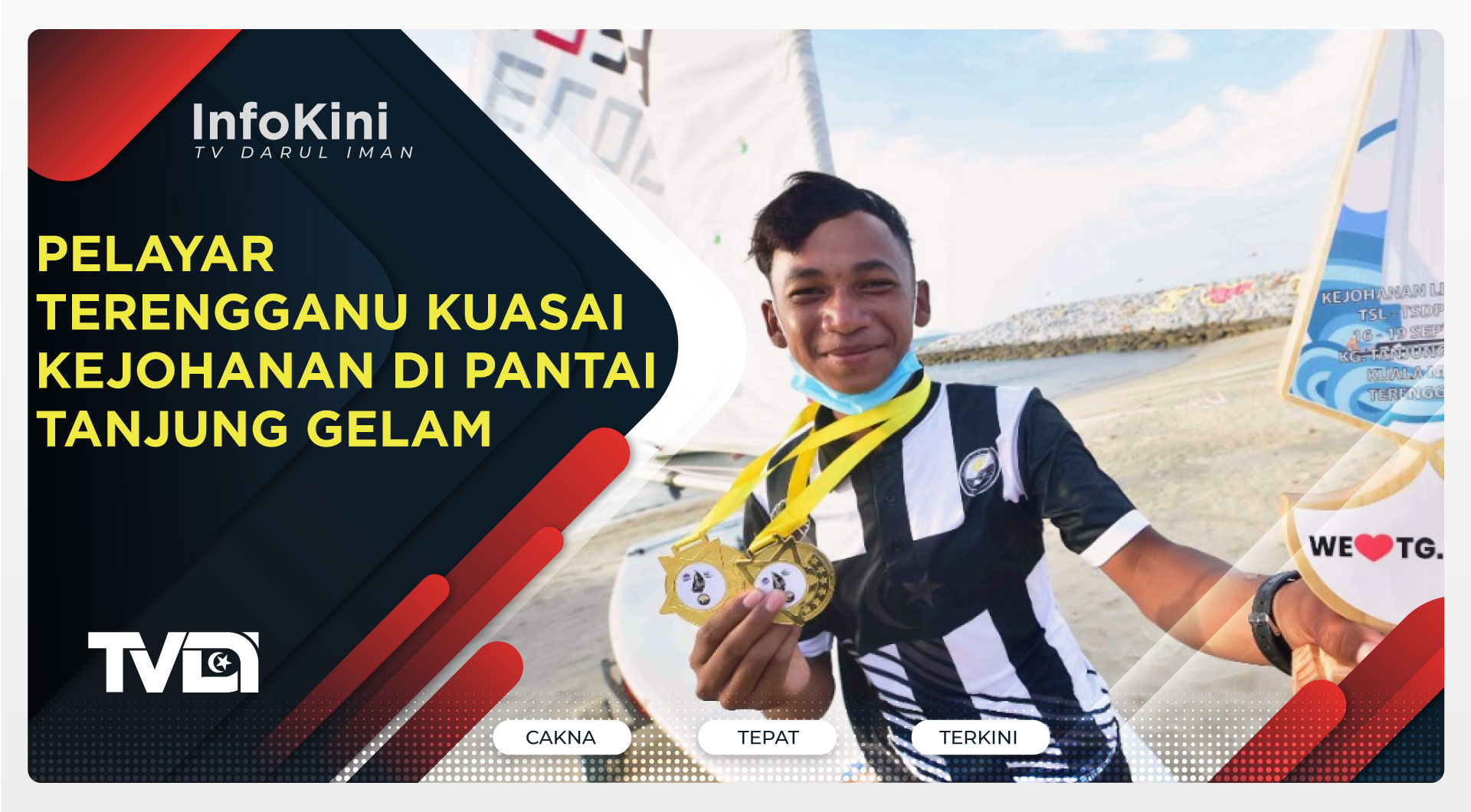 Pelayar Terengganu Kuasai Kejohanan Di Pantai Tanjung Gelam