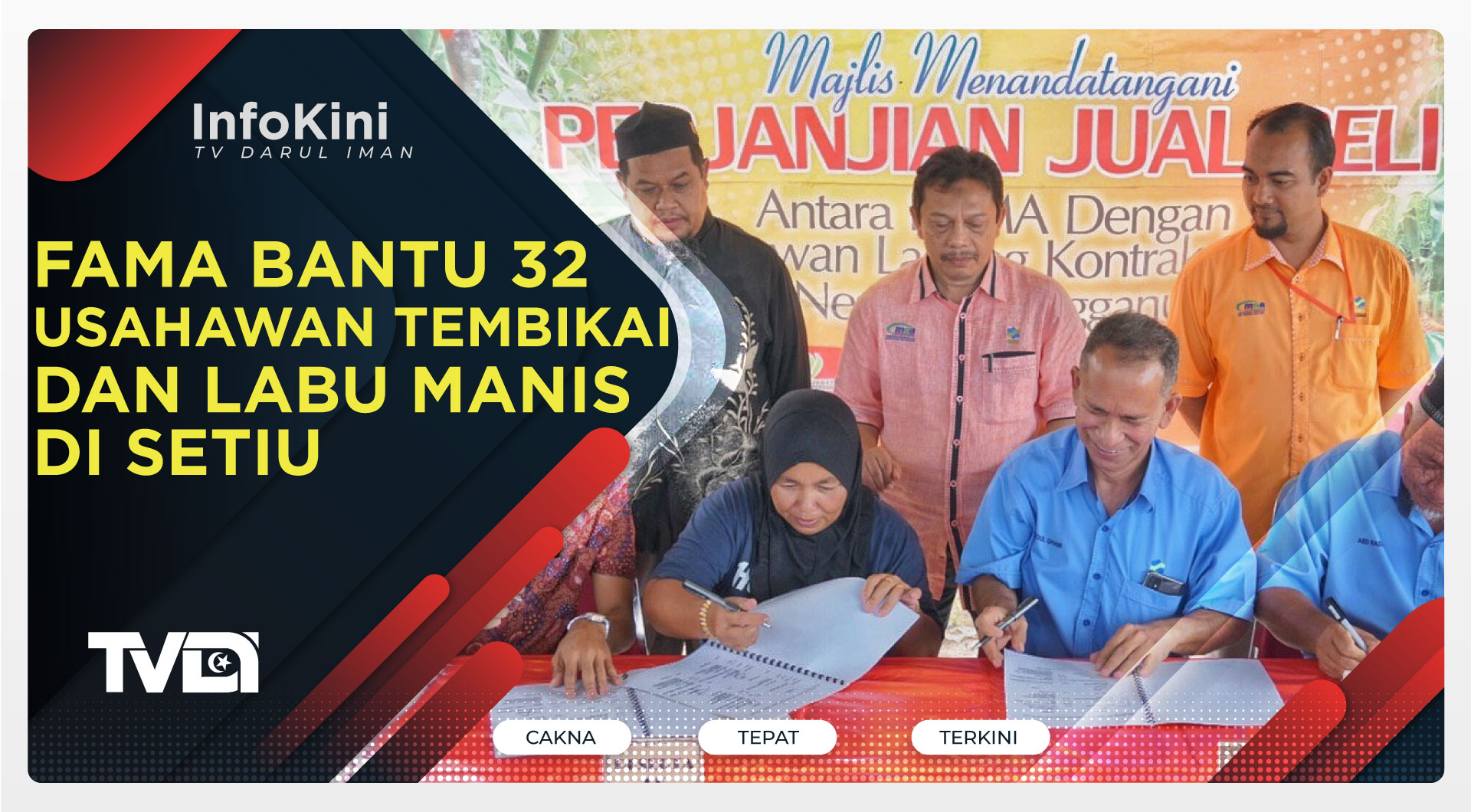 FAMA Bantu 32 Usahawan Tembikai Dan Labu Manis Di Setiu