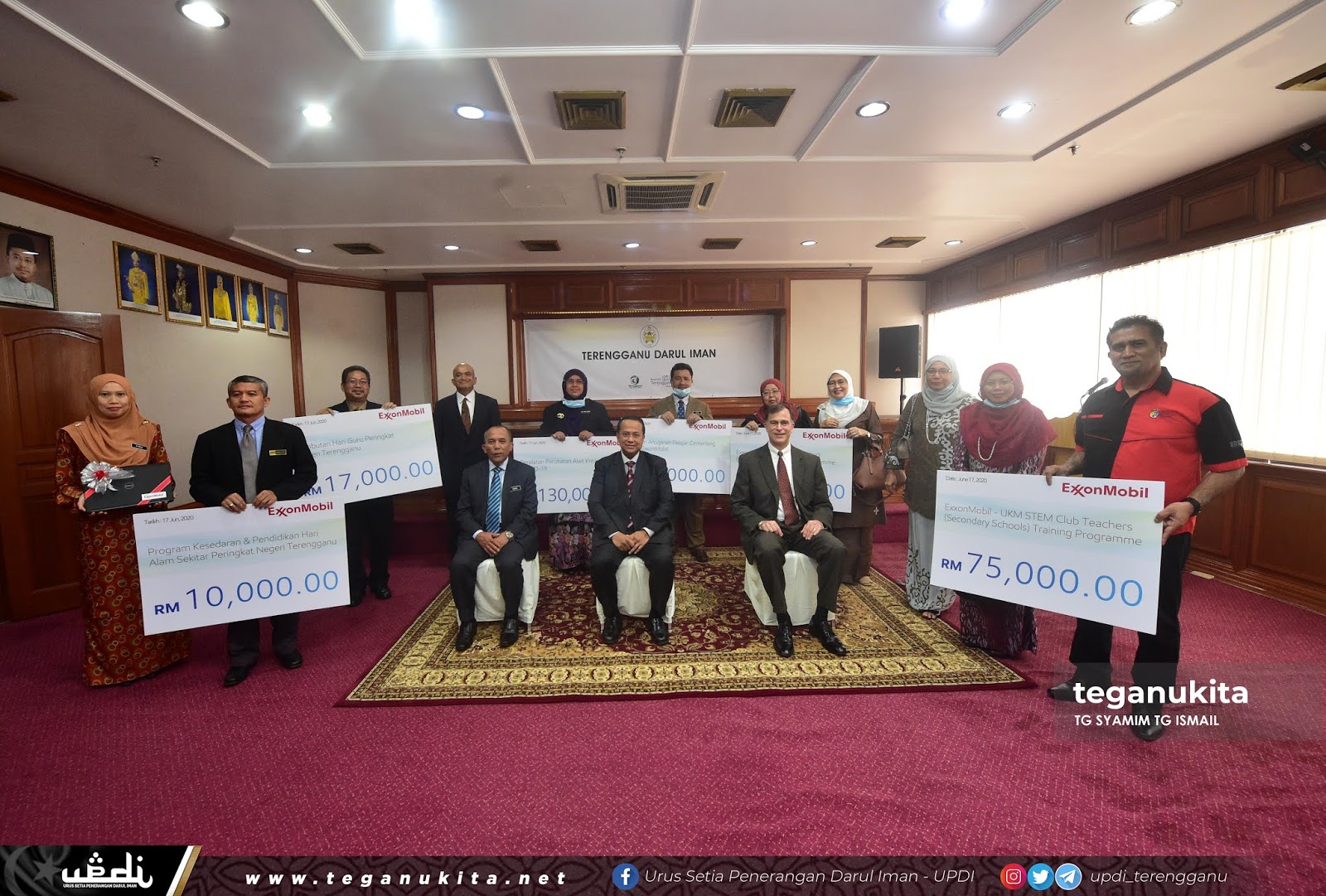 ExxonMobil Serah Sumbangan, Tunai CSR Untuk Sektor Kesihatan Dan Pendidikan Terengganu