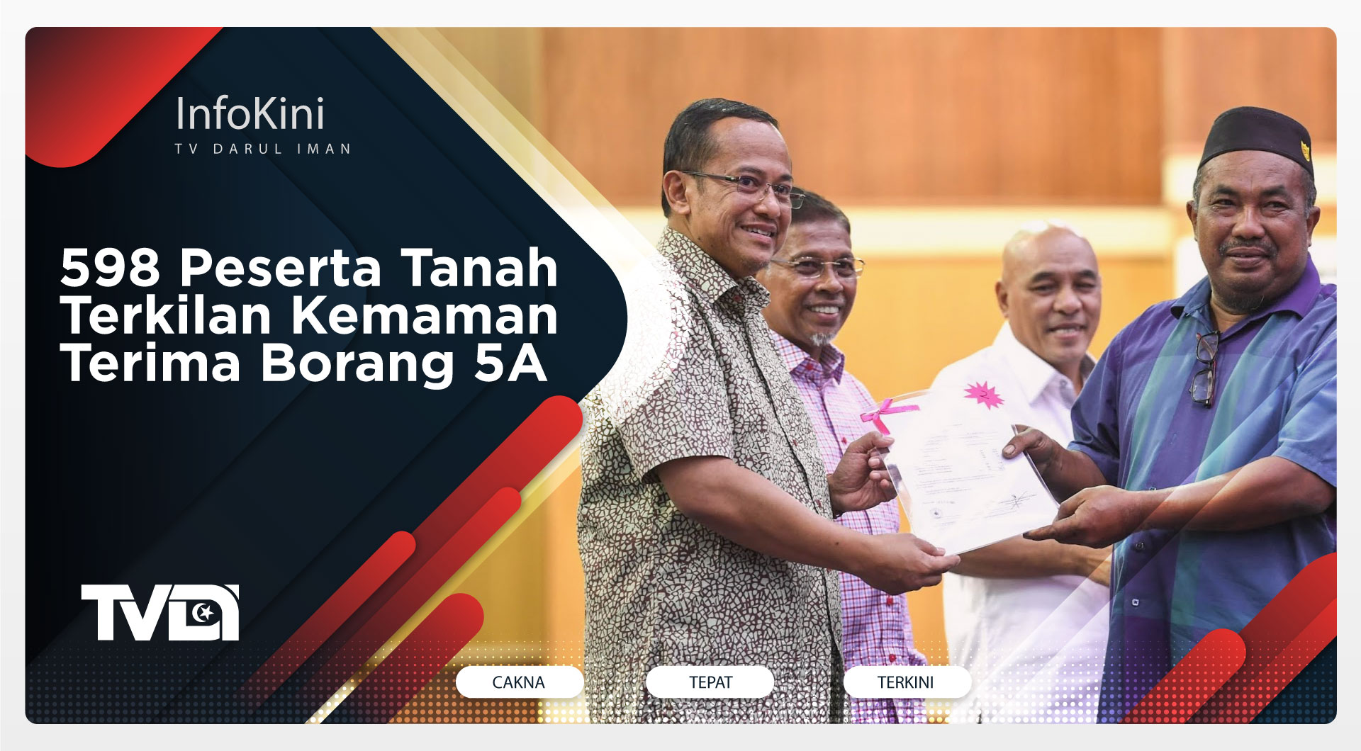 598 Peserta Tanah Terkilan Kemaman Terima Borang 5A