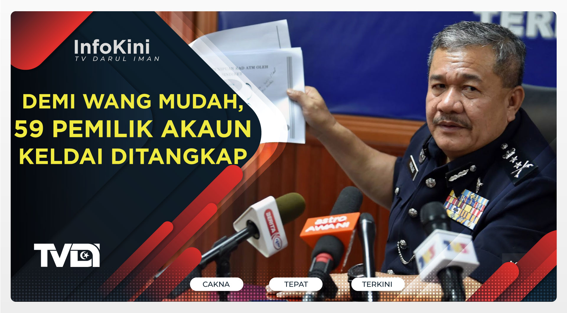 Demi Wang Mudah, 59 Pemilik Akaun Keldai Ditangkap