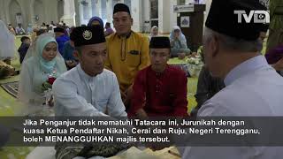 COVID-19 : Kawalan Pergerakan Tatacara Majlis Akad Nikah Di Terengganu