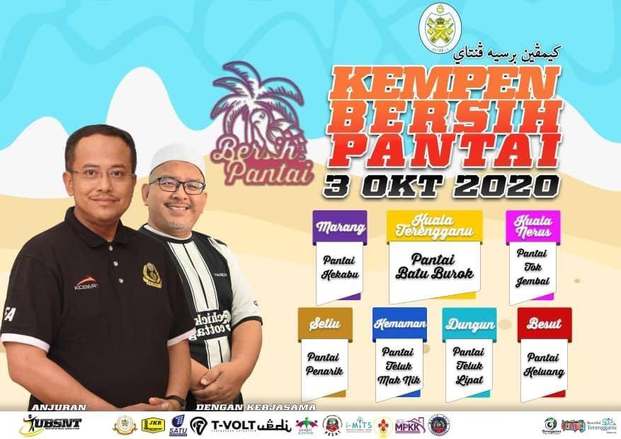 Pantai Penarik Lokasi Program 'Kempen Bersih Pantai' Setiu
