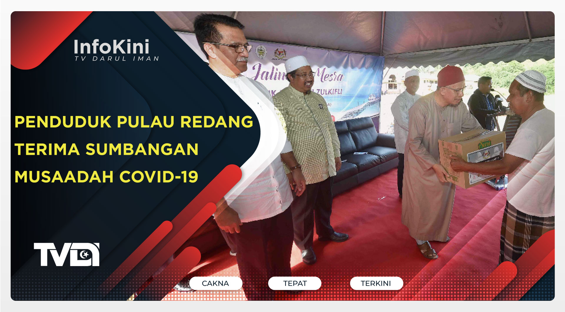 Penduduk Pulau Redang Terima Sumbangan Musaadah COVID-19