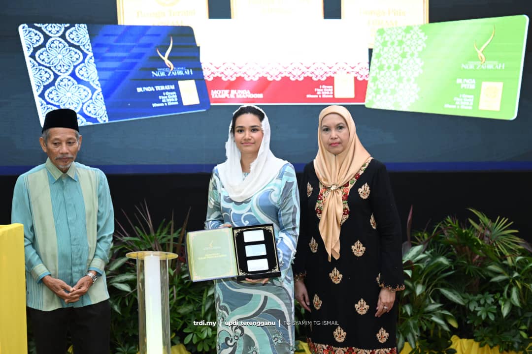 YTNZ Perkenal Gold Bar Motif Bunga Songket