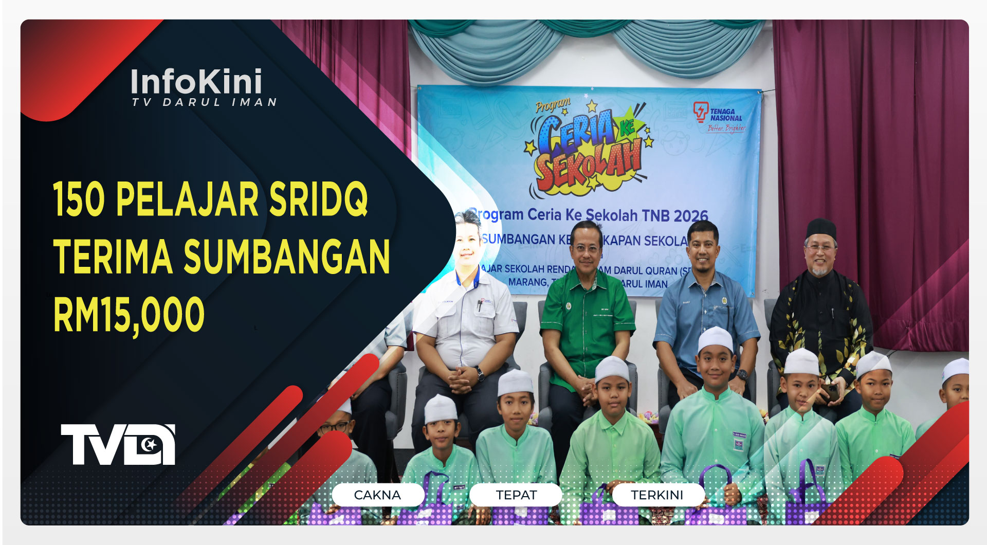 150 Pelajar SRIDQ Terima Sumbangan RM15,000