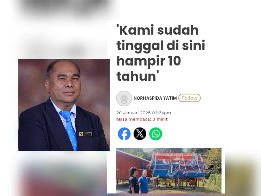 ‘Orang Asli di Durian Mentangau’ Bukan Penduduk Asal – Pakar