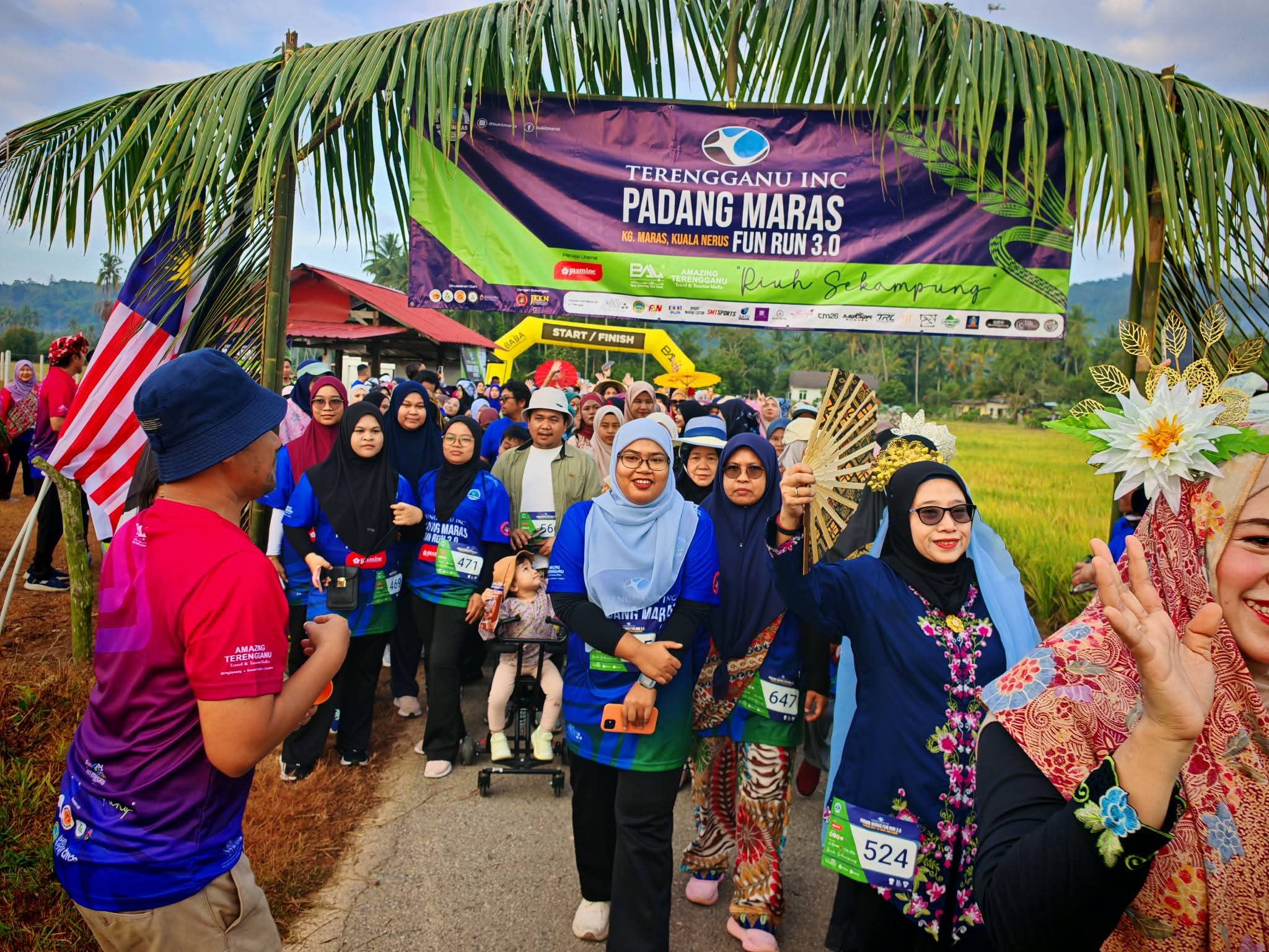 Fun Run View Sawah Maras Angkat Pelancongan Desa