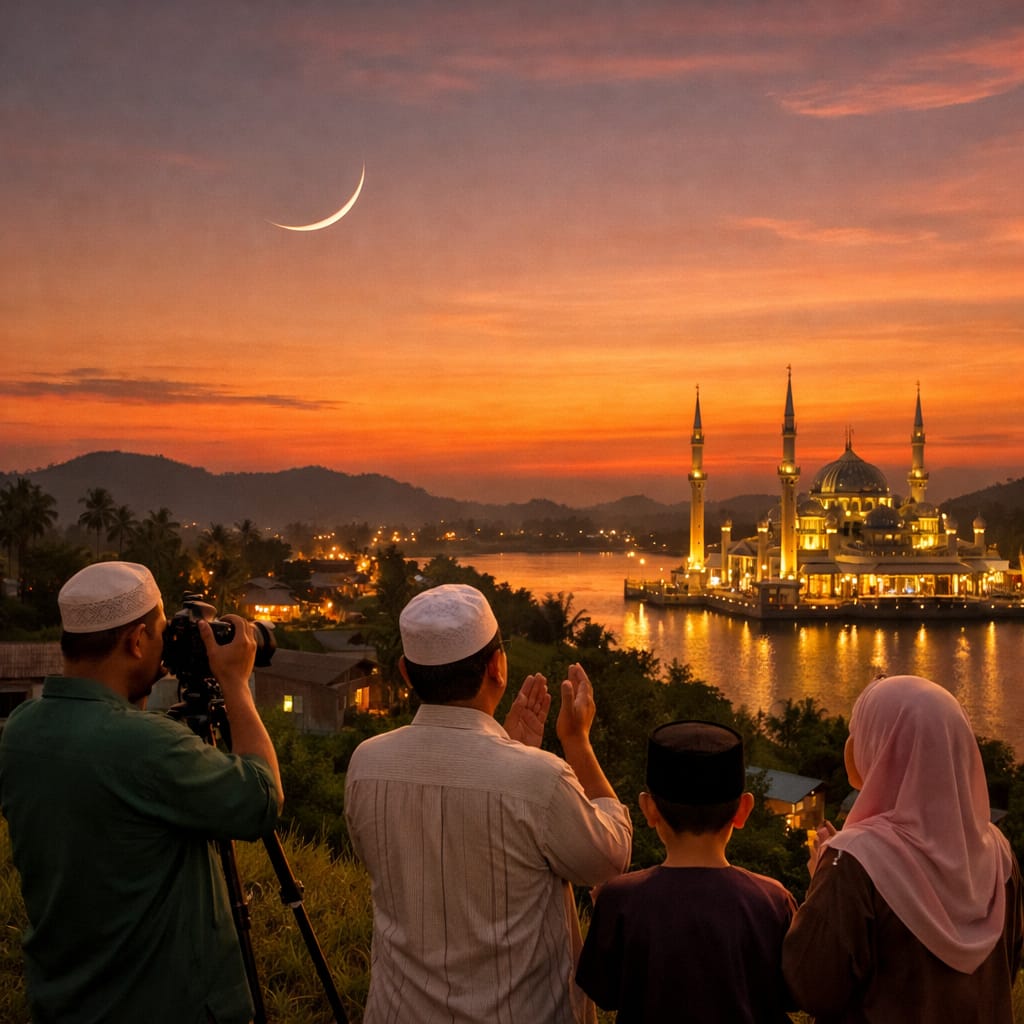Tarikh Melihat Anak Bulan Ramadan Ditetapkan Pada 17 Februari