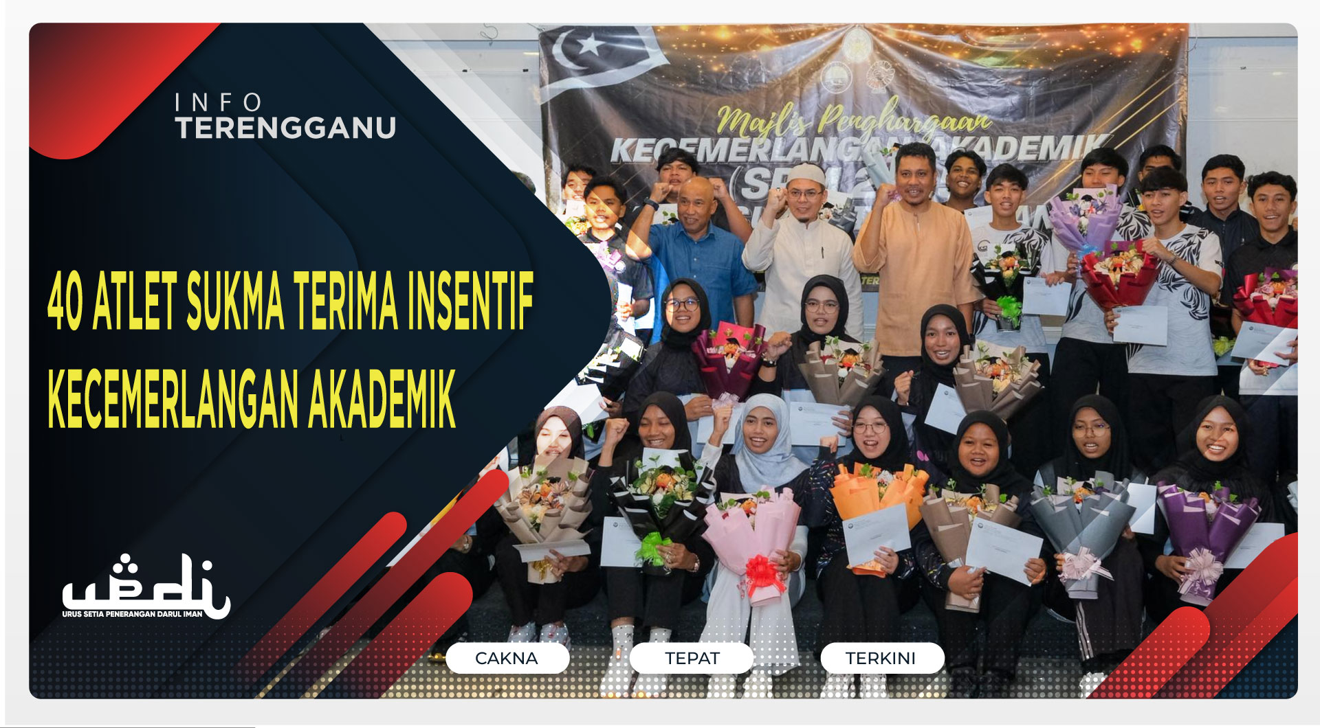 40 Atlet SUKMA Terima Insentif Kecemerlangan Akademik