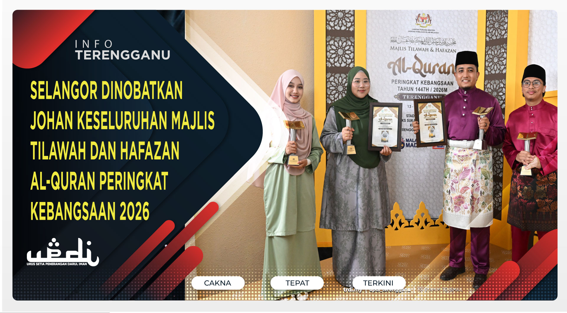 Selangor Dinobatkan Johan Keseluruhan Majlis Tilawah dan Hafazan Al-Quran Peringkat Kebangsaan 2026