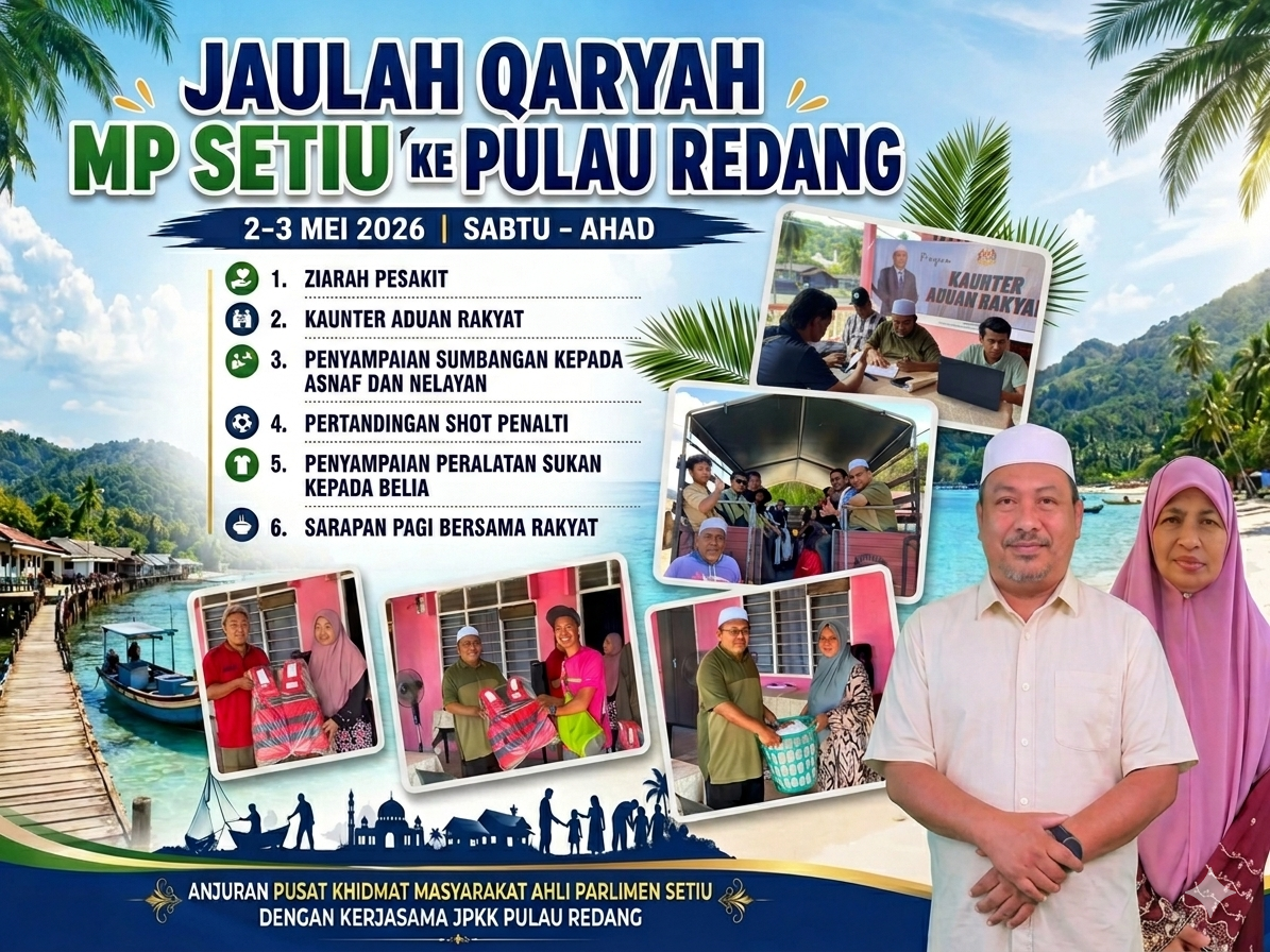Jaulah Qaryah: MP Setiu Turun Padang Santuni Penduduk Pulau Redang