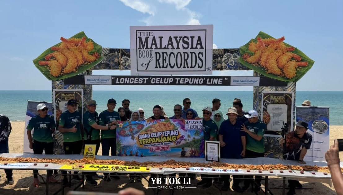 MBOR Udang Celup Tepung Terpanjang Angkat Nama Setiu