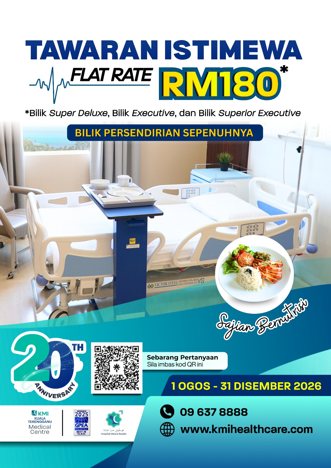 KMI Kuala Terengganu Tawar Promosi Bilik Persendirian RM180 Selama Lima Bulan