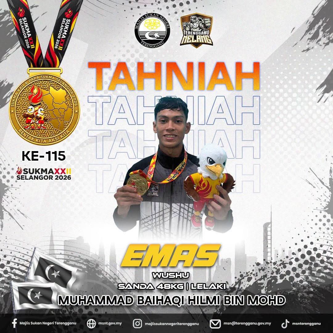 SUKMA 2026: Tiga Pingat Dari Gelanggang Wushu 