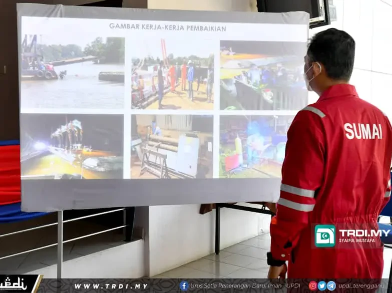 Keadaan Dasar Sungai Sukarkan Kerja Pembaikan