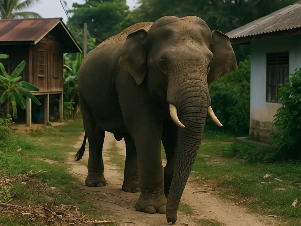 422 Aduan Kes Gajah Liar Ceroboh Kampung