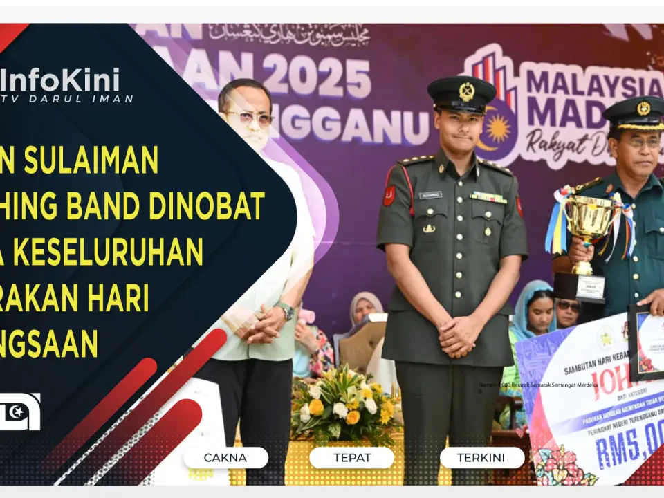 Sultan Sulaiman Marching Band Dinobat Juara Keseluruhan Perarakan Hari Kebangsaan