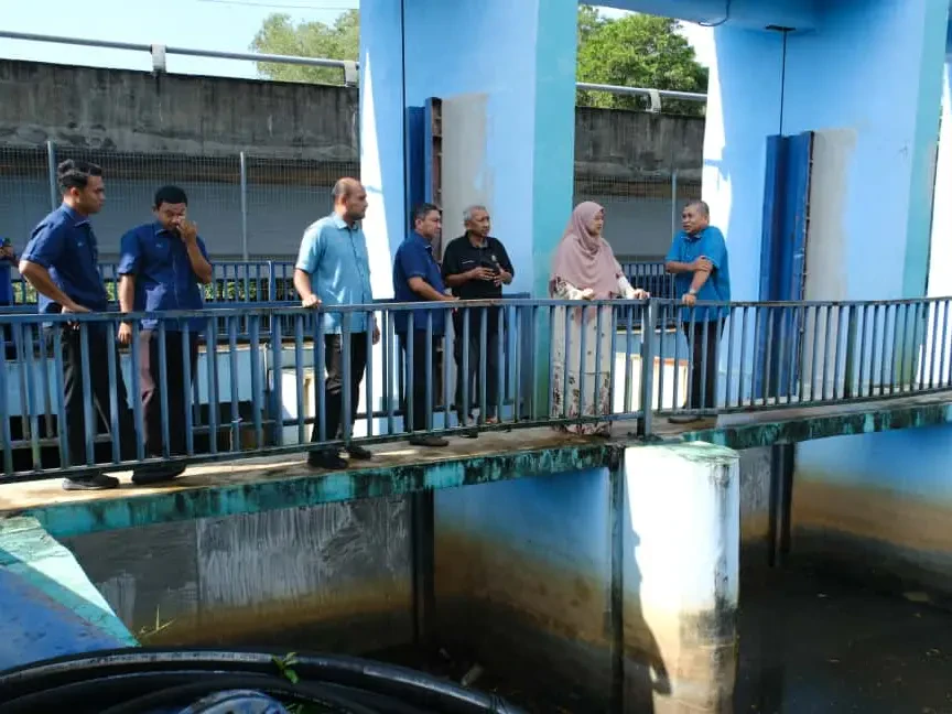 Kerja-Kerja Naik Taraf Pintu Kawalan Air Kuala Ibai Hampir Siap