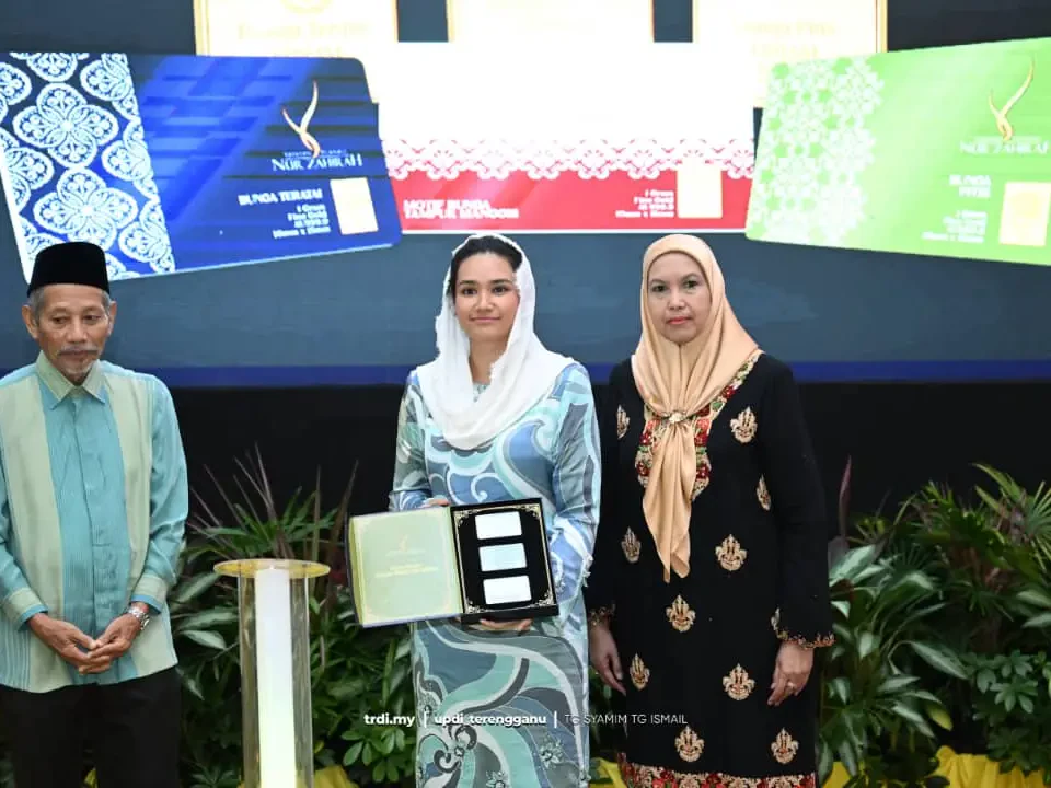 YTNZ Perkenal Gold Bar Motif Bunga Songket