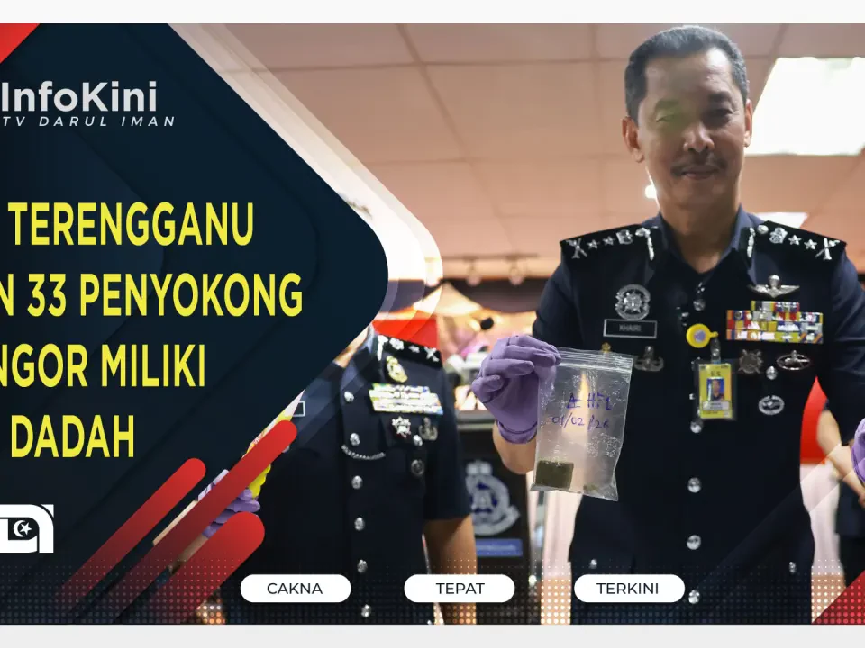 Polis Terengganu Tahan 33 Penyokong Selangor Miliki Suar, Dadah