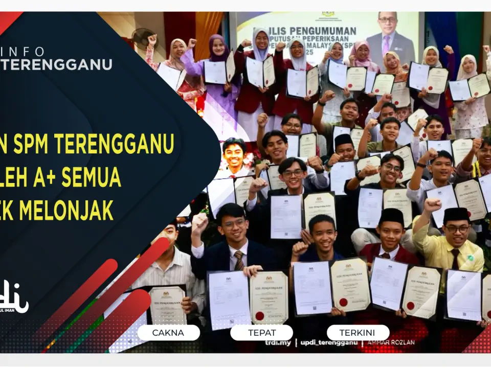 Calon SPM Terengganu Peroleh A+ Semua Subjek Melonjak