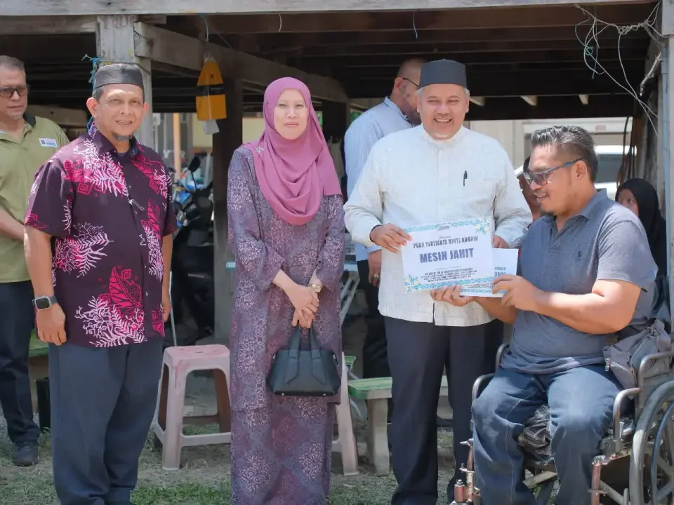 Rumah Sewa Hangus Terbakar, Pasangan OKU Terima Bantuan Segera Kerajaan Negeri