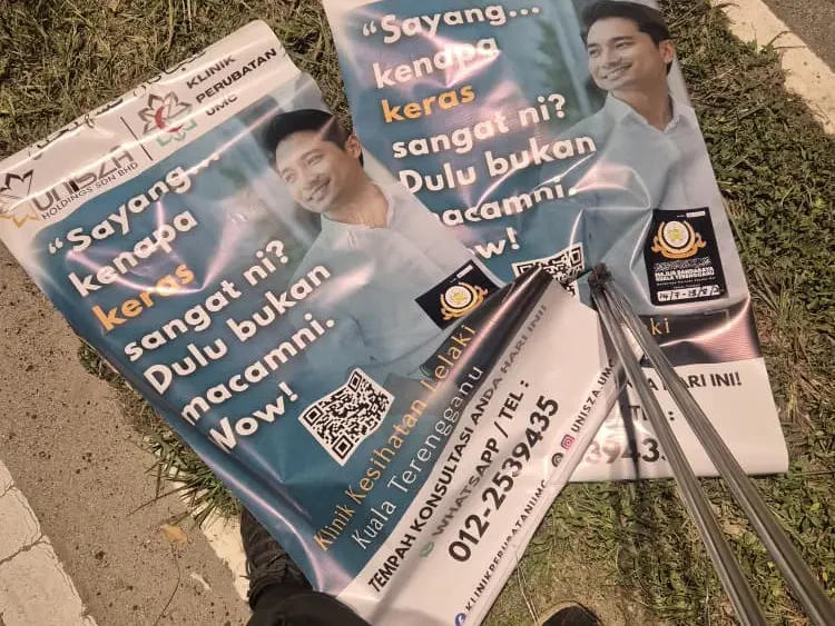 UniSZA Arah Bunting Iklan Klinik Diturunkan, Siasatan Dalaman Dijalankan