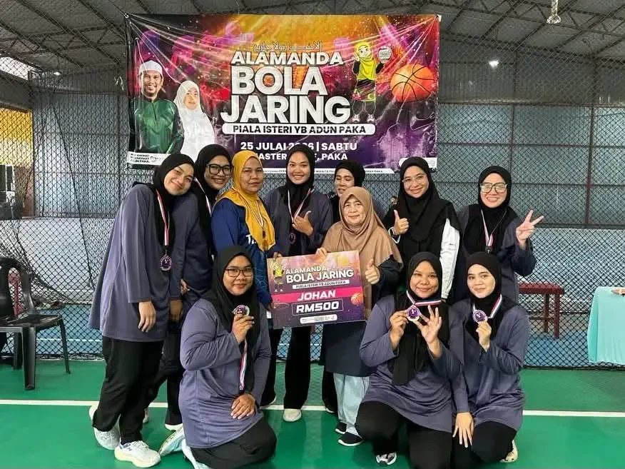 Aqeesa Team Juara Alamanda Bola Jaring Piala Isteri YB ADUN Paka
