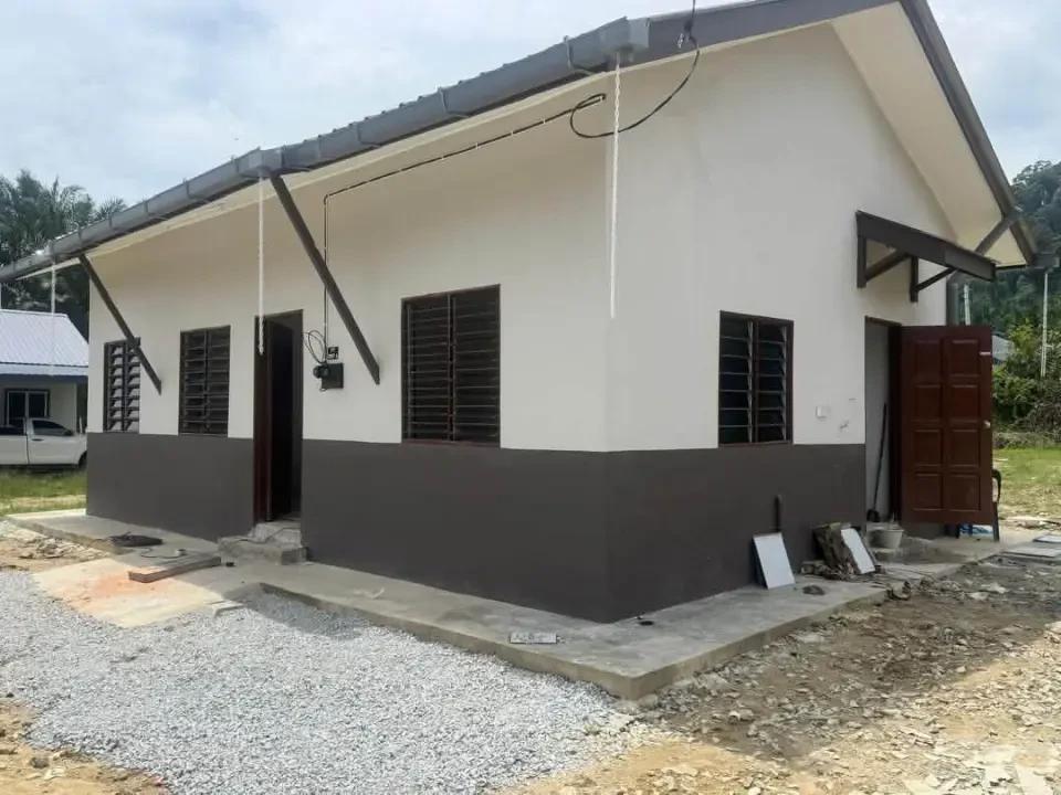Rumah Baharu Mangsa Kebakaran Kg Anak Ikan Selesai Dibina Menerusi Tabung Darul Iman