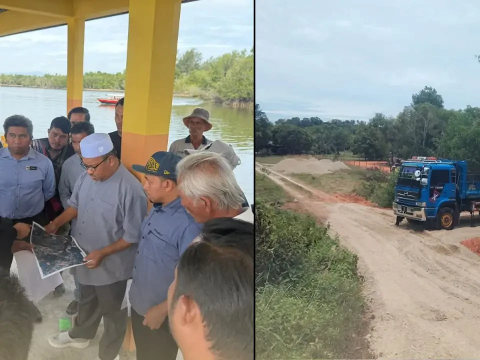 Jalan Baharu Jeti Nelayan Merang Kini Boleh Digunakan