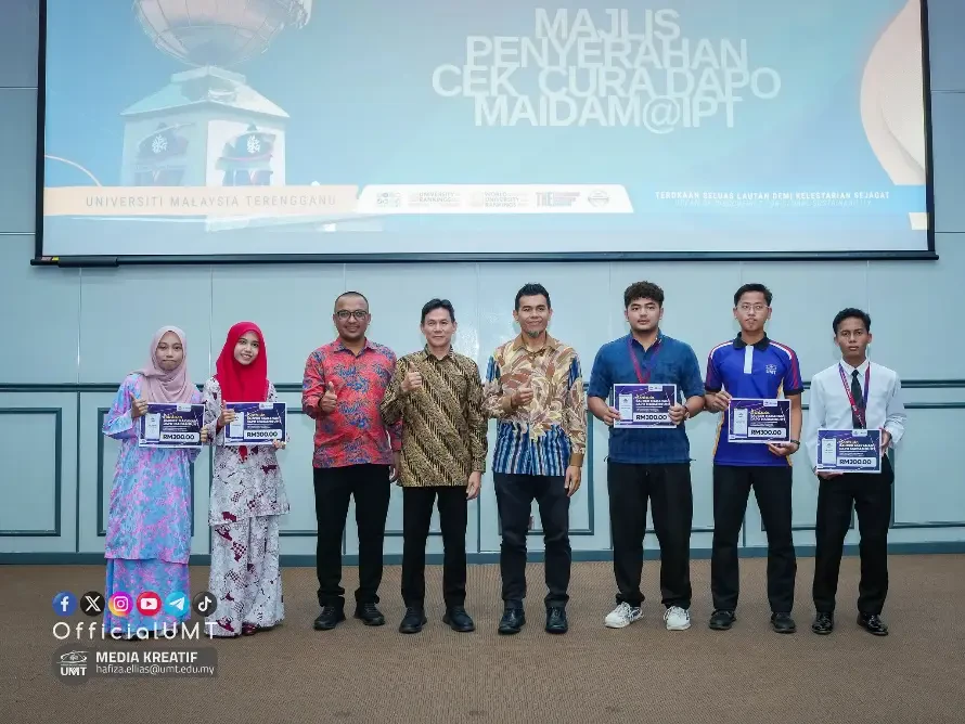 UMT Terima RM315,000 Dari MAIDAM Bagi Baucar Makanan Dapo MAIDAM@UMT 